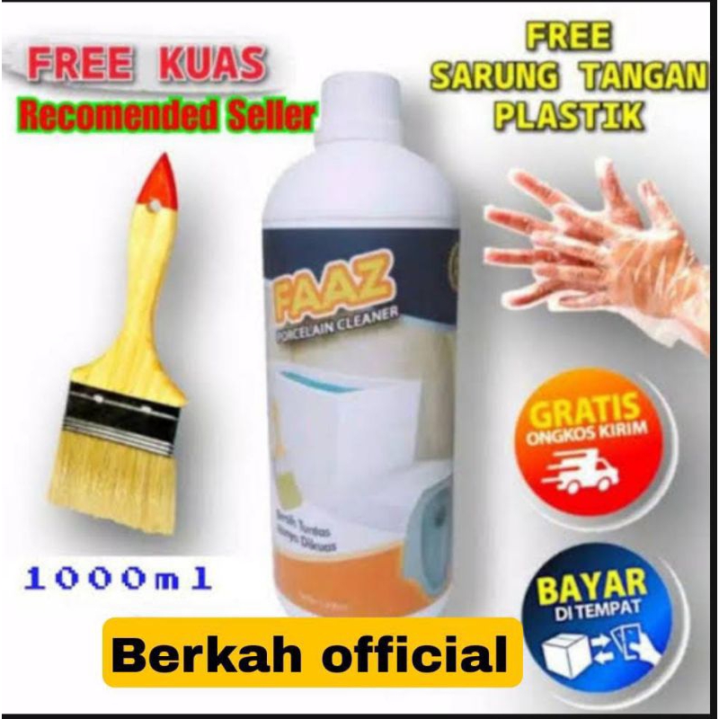 Jual BISA COD Pembersih Kamar Mandi Faaz 1 Liter Pembersih Porcelain