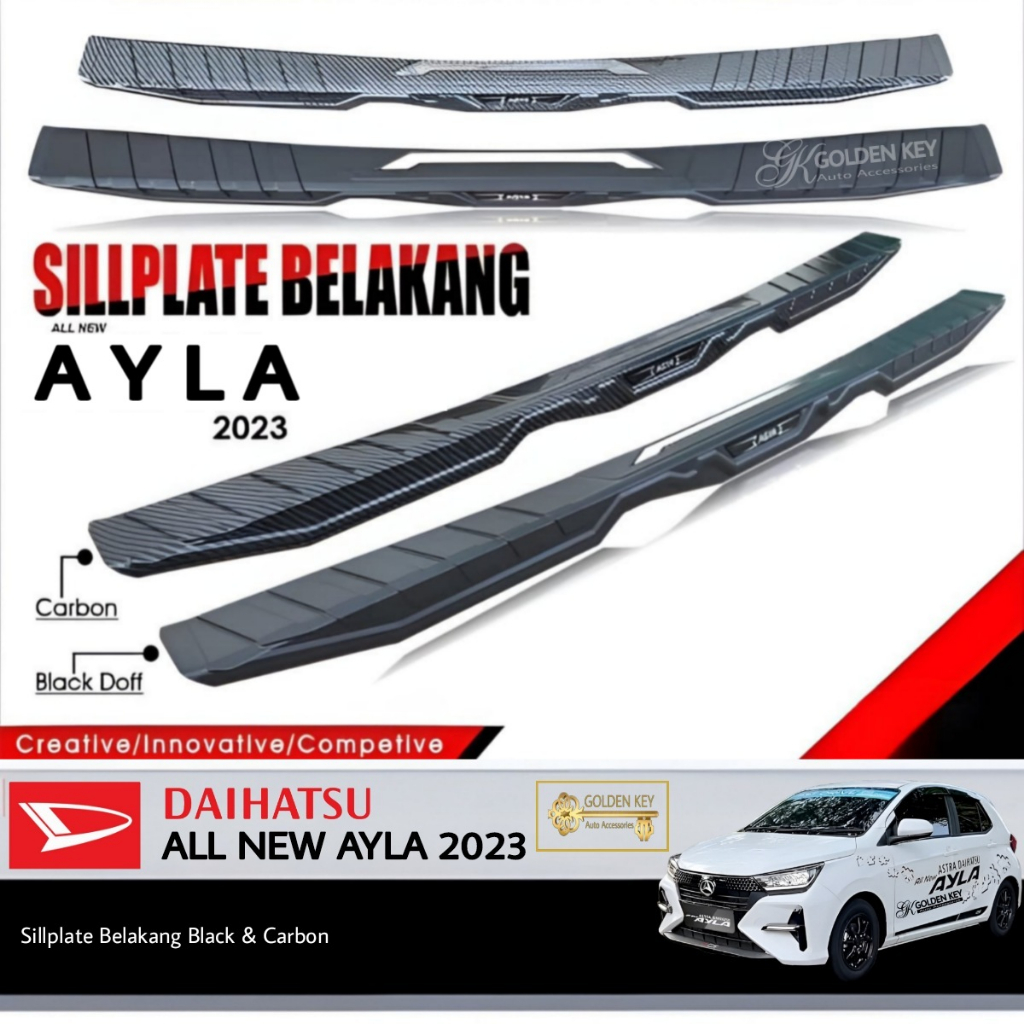 Jual Sillplate Belakang All New Ayla Rear Scuff Plate Model Deluxe