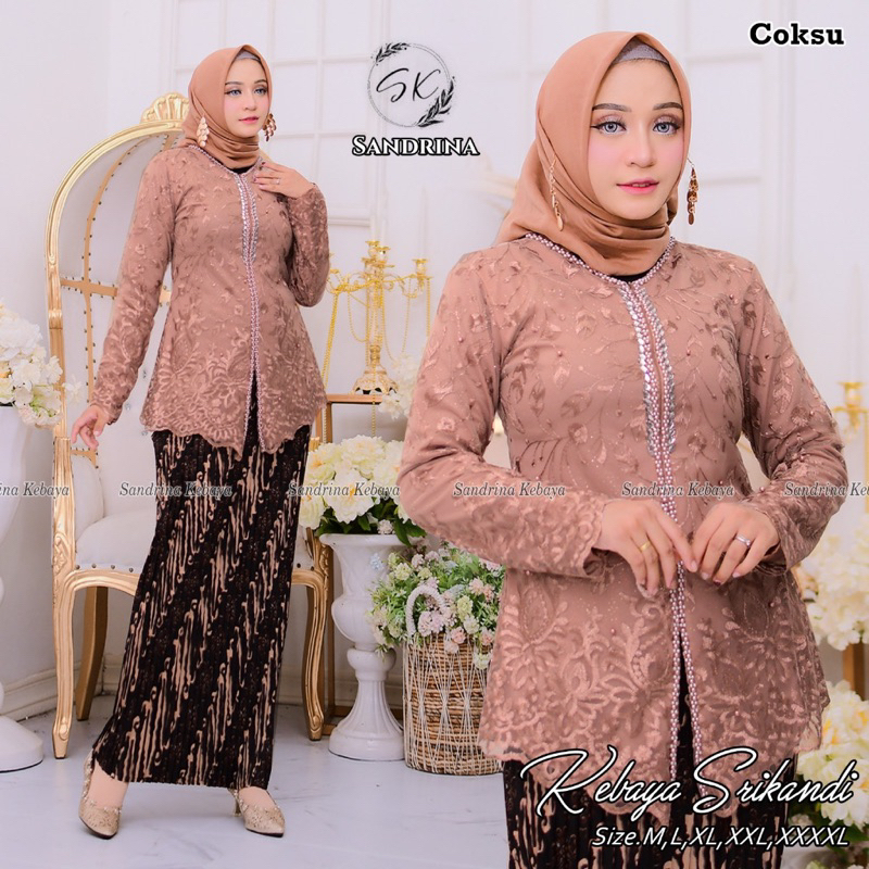 Jual Bisa Cod Setelan Kebaya Encim By Rasaqi Tunik Brukat Busui Baju