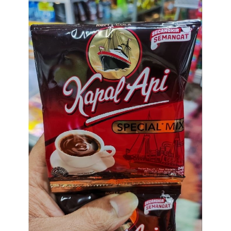 Jual KOPI KAPAL API SPESIAL MIX SATU RENTENG 10 SASET Shopee