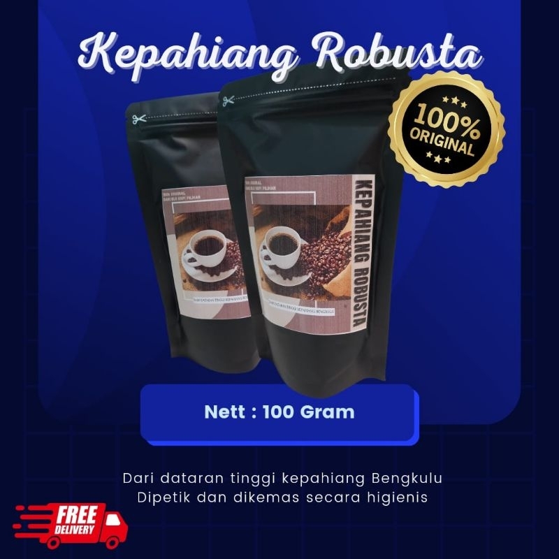 Jual Kopi Bubuk Robusta Asli Kepahiang Bengkulu Kemasan Gram