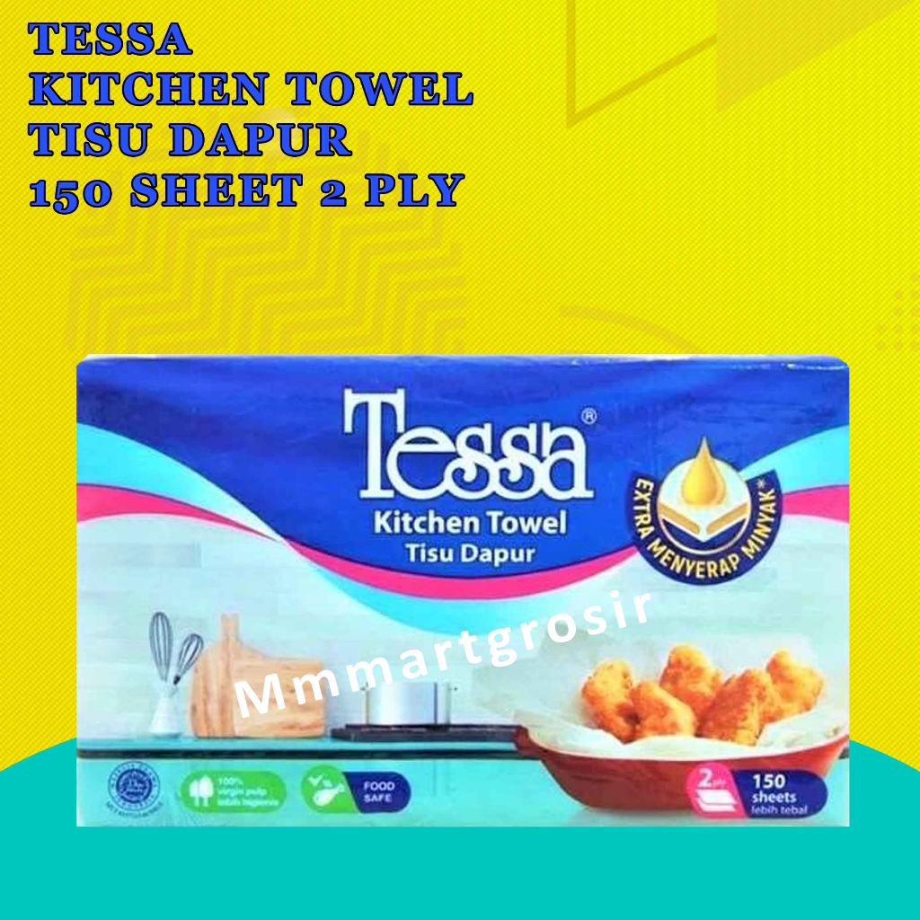 Jual Tessa Tissue Hand Towel Interfold Kitchen Tissue Dapur 150s