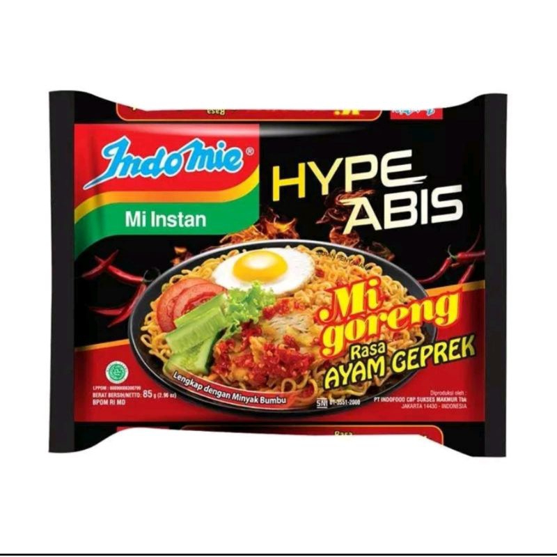 Jual Mie Indomie Goreng Bumbu Cabe Palembang Mie Gaga Ekstra Pedas