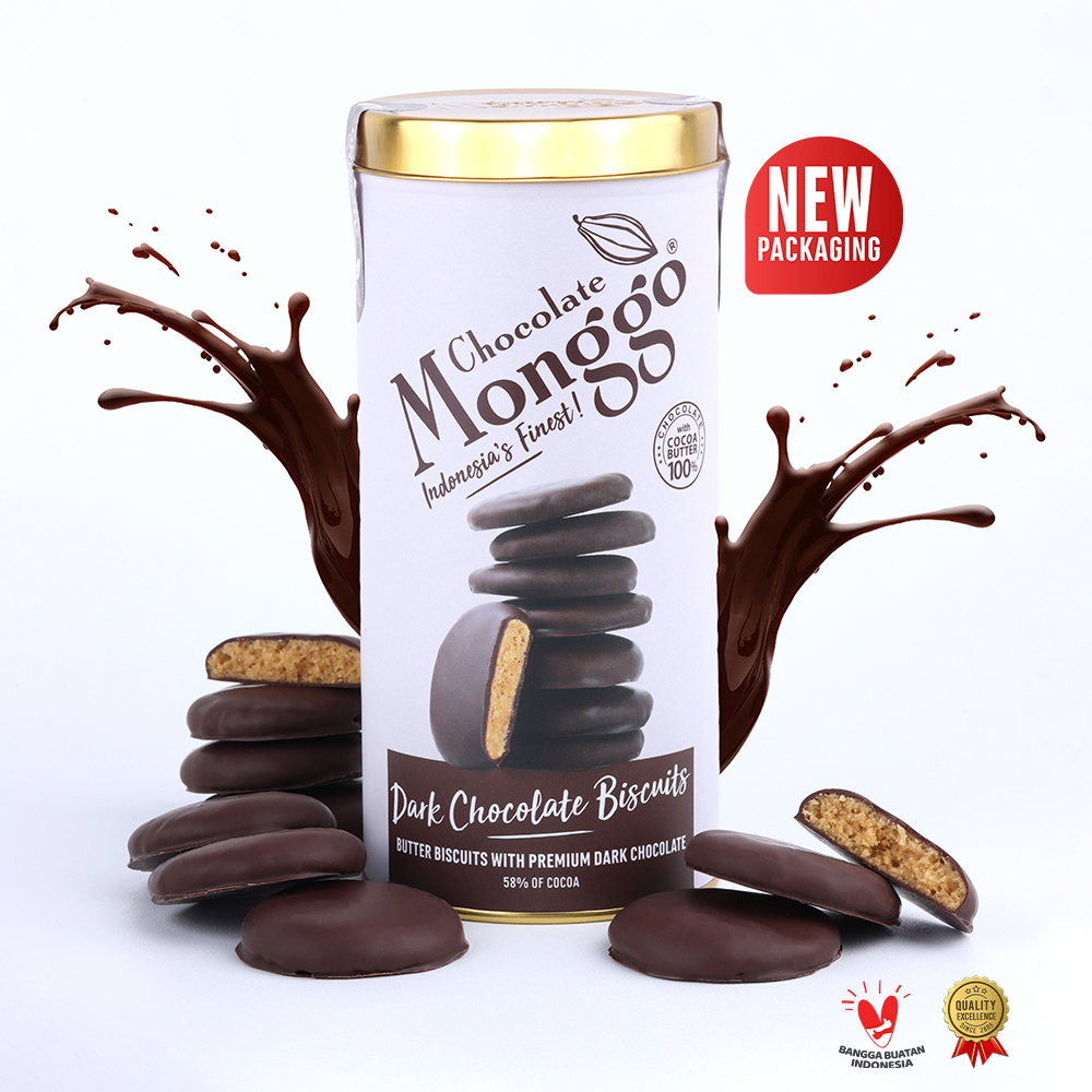 Jual Chocolate Monggo Biscuits Dark Chocolate 58 158g Camilan