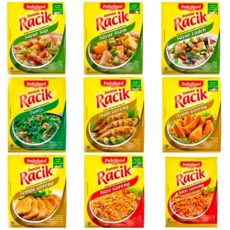 Jual Indofood Bumbu Racik All Varian 1 Sachet Shopee Indonesia