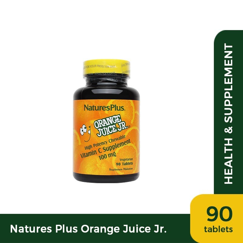 Jual Natures Plus Orange Juice JR 100MG 90s Vitamin Shopee Indonesia