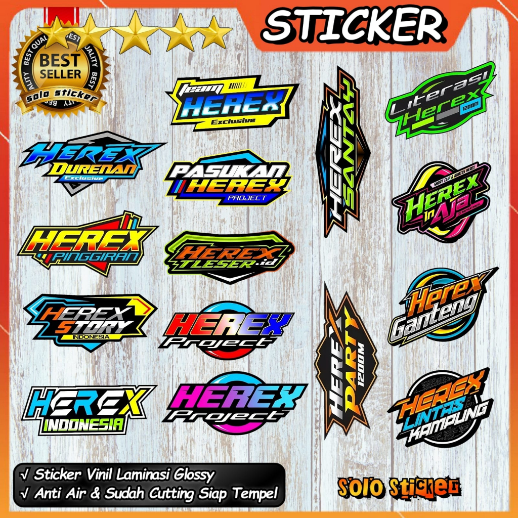 Jual Paket Sticker Pack Isi Pc Stiker Herex Sticker Kata Kata