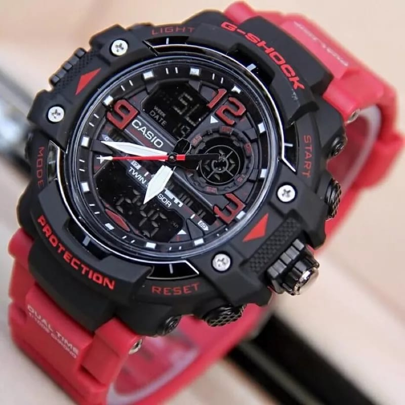 Jual Jam Tangan Pria G Shock Gwn Digital Analog Dual Time Strap