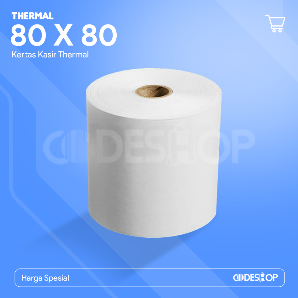 Jual Kertas Thermal 80 Mm X 80 Mm Thermaroll Core 1 Inch Shopee Indonesia