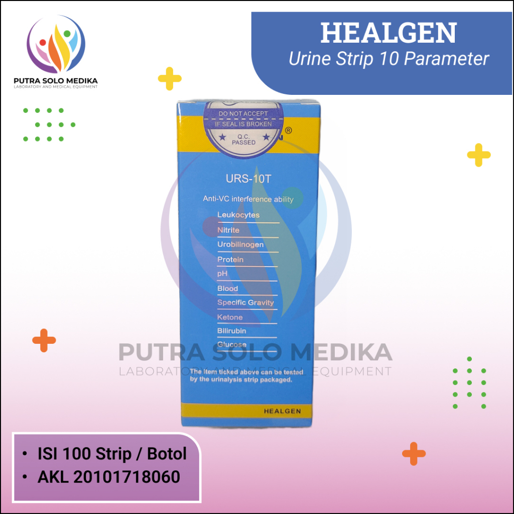 Jual Strips Urine Parameter Urinalysis Reagent Healgen P