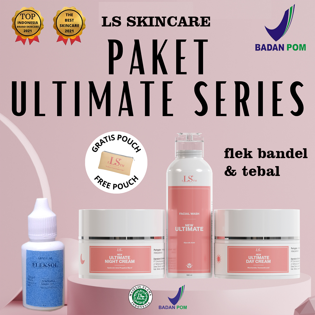 Jual Paket Ls Skincare Ultimate Series Untuk Flek Bandel Tebal Noda