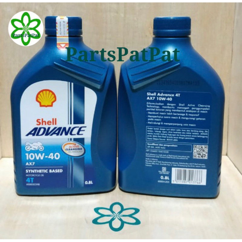 Jual OLI OIL MESIN SHELL ADVANCE AX7 AX 7 AX 7 08LT 1LT 800ML 1000ML