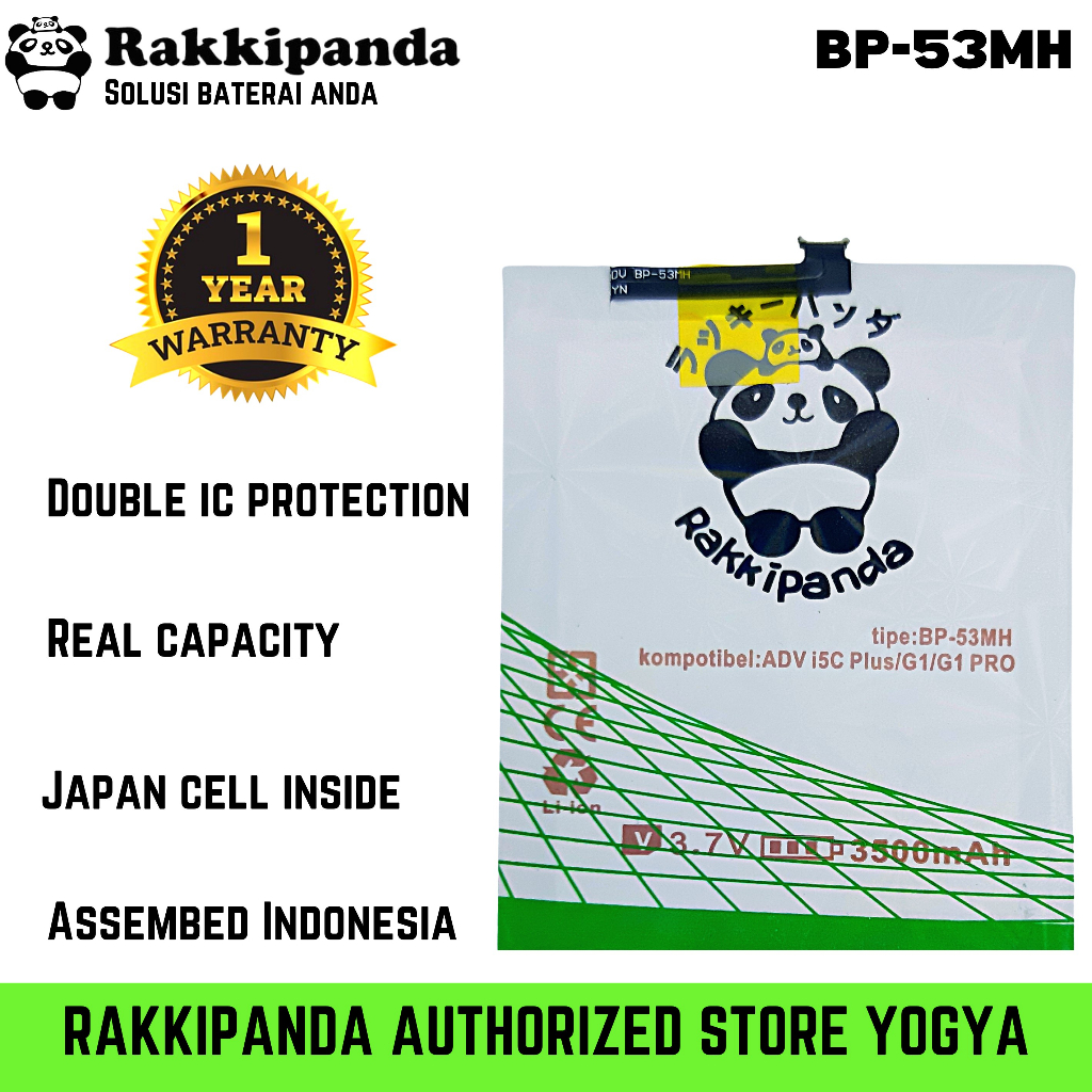 Jual Baterai Batrai Batre Battery Rakkipanda Advan Bp Mh For Advan