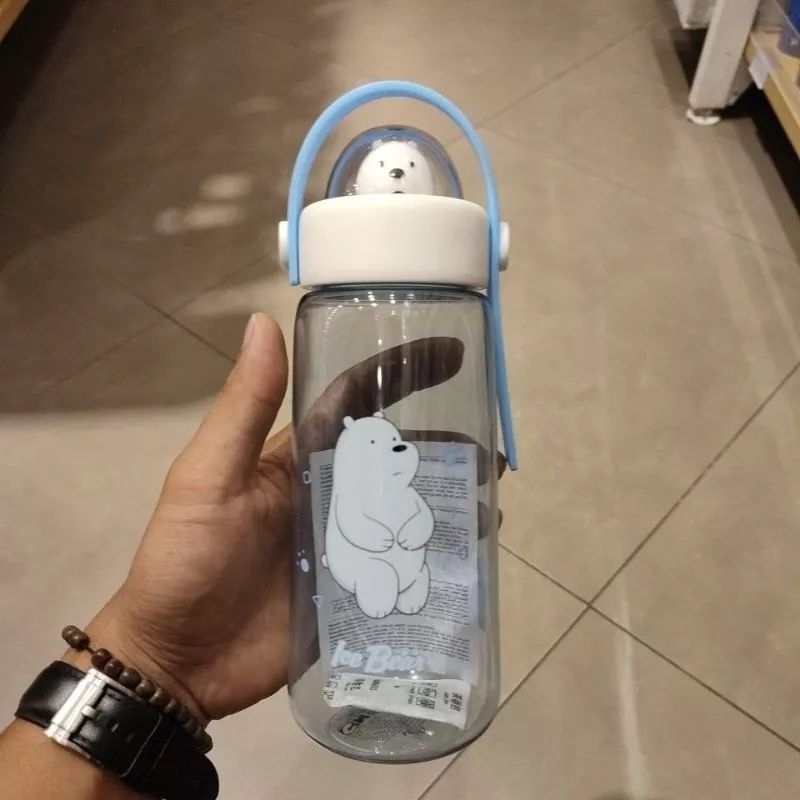 Jual Miniso We Bare Bears Collections Cool Water Botol Minum Plastik