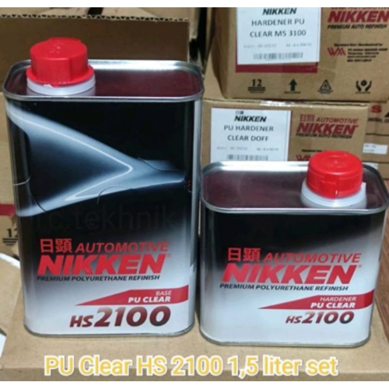 Jual NIKKEN HS 2100 CLEAR COAT 1 5 LITER SET Shopee Indonesia