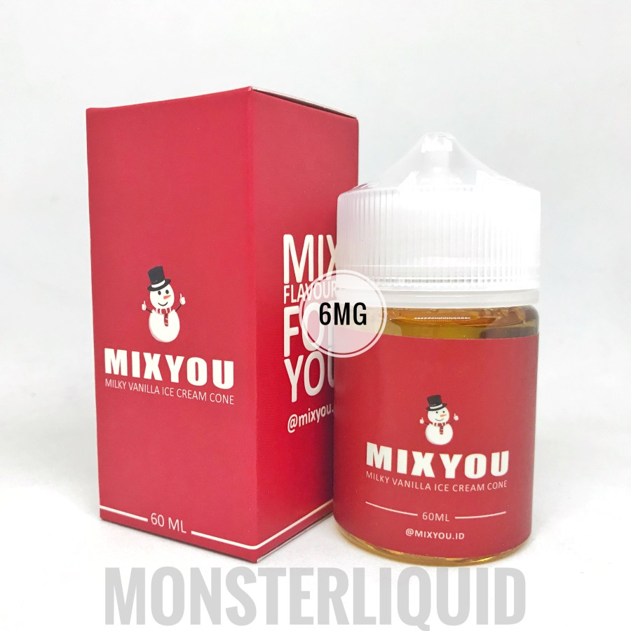 Jual MIXYOU MILKY VANILLA ICE CREAM CONE BY OMNILAB 6MG 60ML MIX YOU