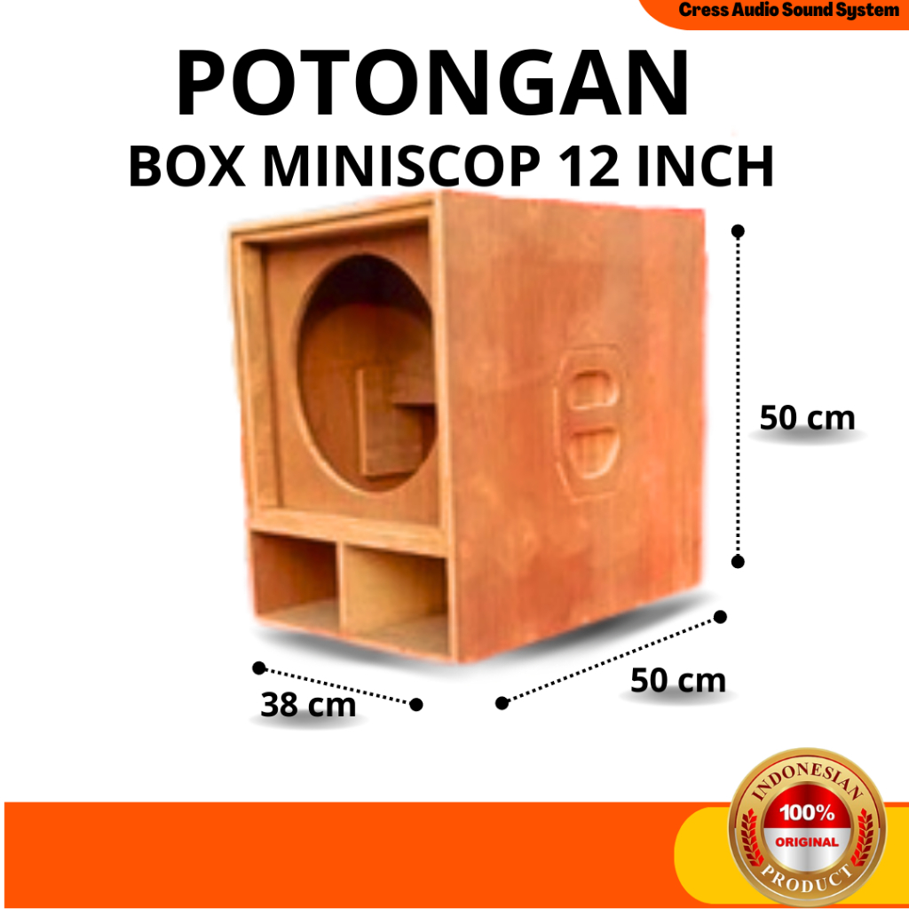 Jual POTONGAN Box Sound System Speaker Subwofer Miniscop 12 Inch Papan