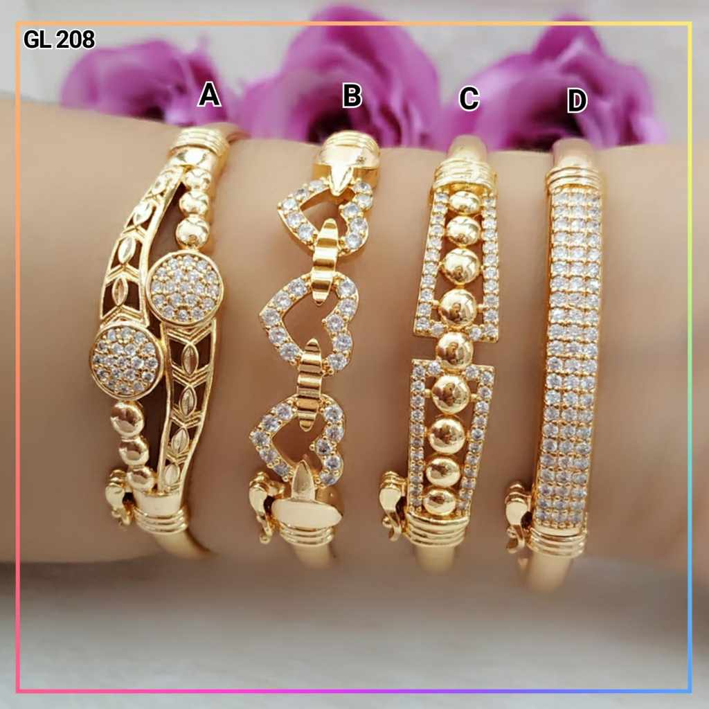 Jual GL 208 Gelang Bangle Dewasa Murah Permata Laris Perhiasan Set