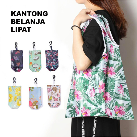 Jual TAS BELANJA LIPAT KANTONG BELANJA LIPAT ECO BAG TAS TRAVEL TAS