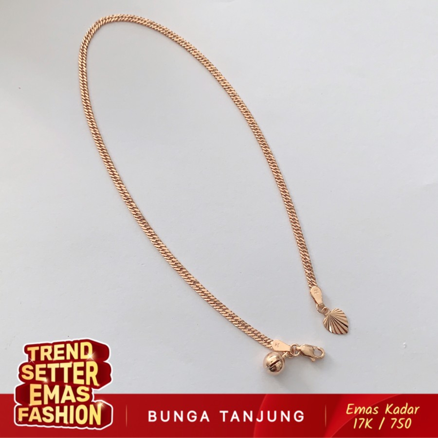 Jual Gelang Kaki Sisik Naga Emas K Bunga Tanjung Gold Shopee