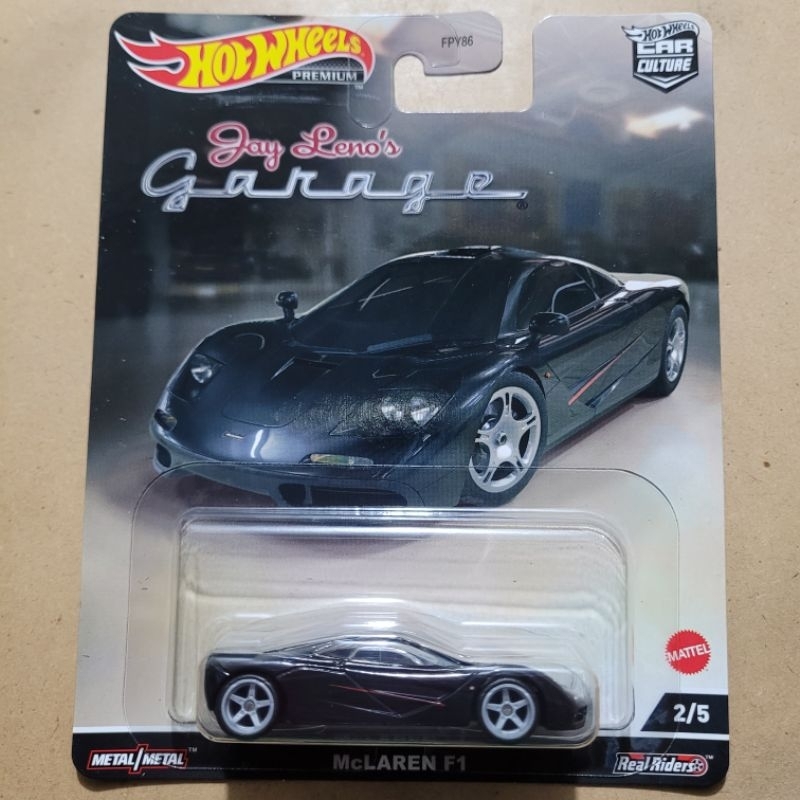 Jual HOT WHEELS PREMIUM MCLAREN F1 JAY LENO S GARAGE BLACK