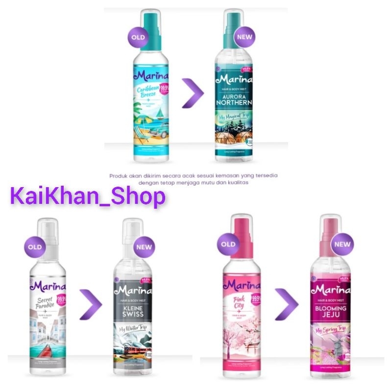 Jual Marina Body Mist Cologne Ml Shopee Indonesia