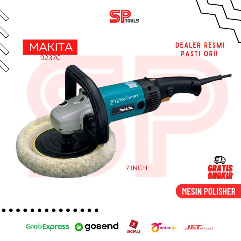 Jual MESIN POLES POLISHER POLISH MOBIL 7 7 INCH MAKITA 9237C