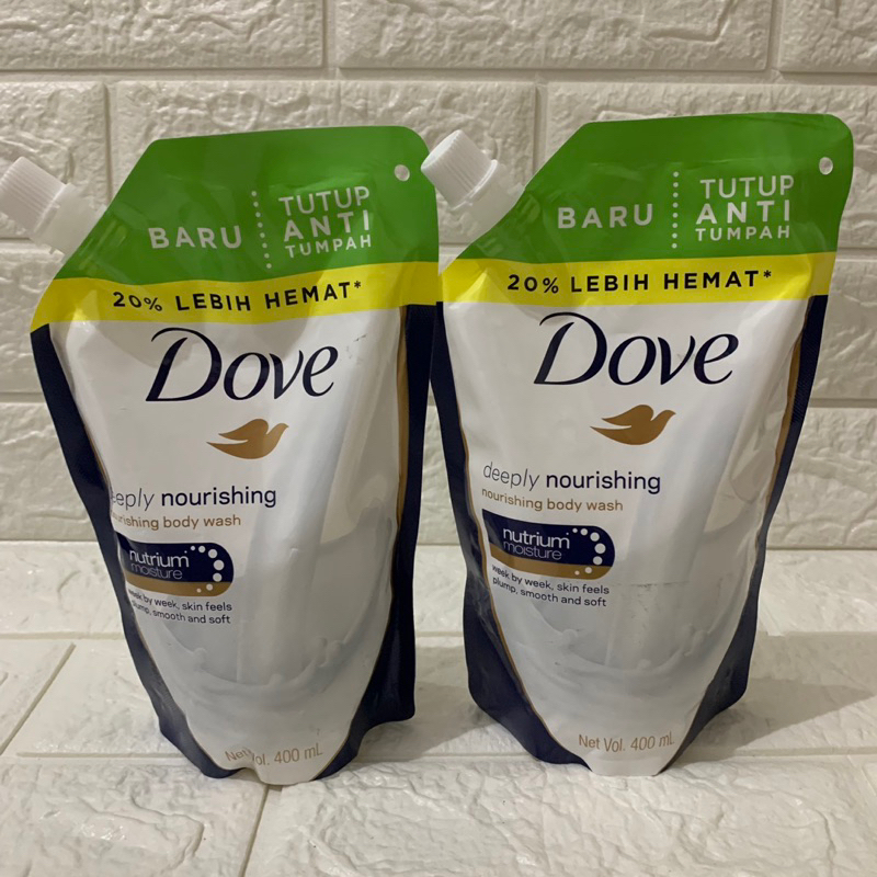 Jual Dove Body Wash Refill Kulit Lembut 400ml Sabun Mandi Isi Ulang