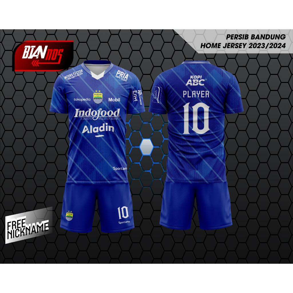 Jual Jersey Persib Bandung Home Terbaru Full Printing Gratis