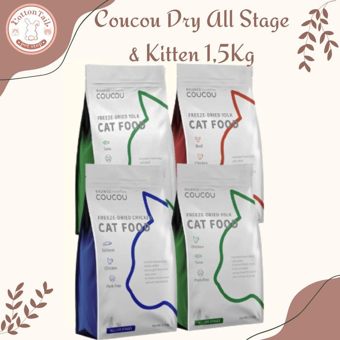 Jual Coucou Kg All Stages Kitten Dry Cat Food Kg Makanan