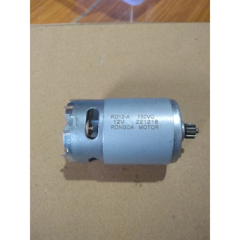 Jual Motor DC Dinamo Rs550 12mata Gigi 12v Untuk Bor Cordless Baterai