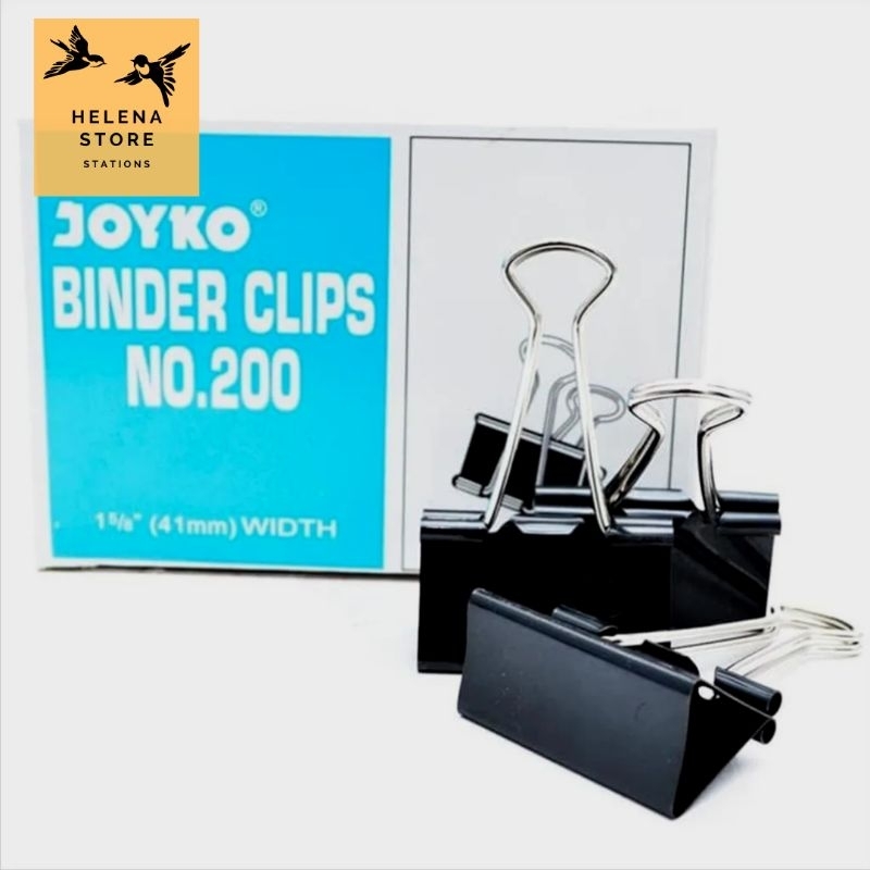 Jual HELENA ECERAN Binder Clips Joyko Type No 200 Klip Penjepit