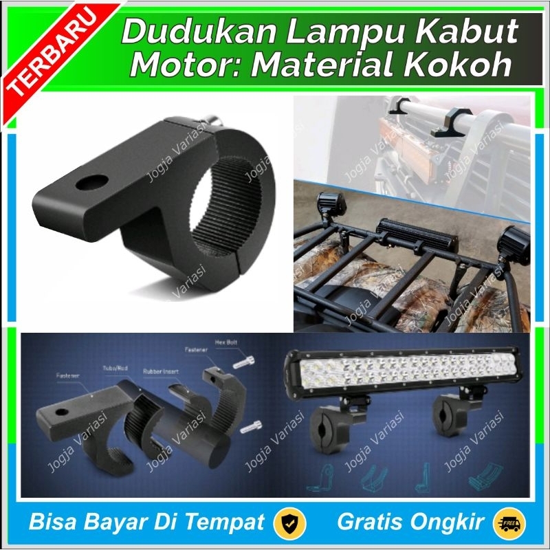 Jual BREKET BRACKET DUDUKAN PLAT BESI LAMPU TEMBAK SOROT MOBIL MOTOR