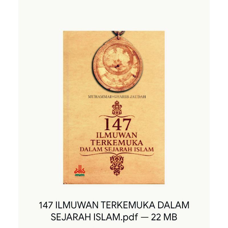 Jual Buku Digital 147 Ilmuwan Terkemuka Dalam Sejarah Islam Shopee