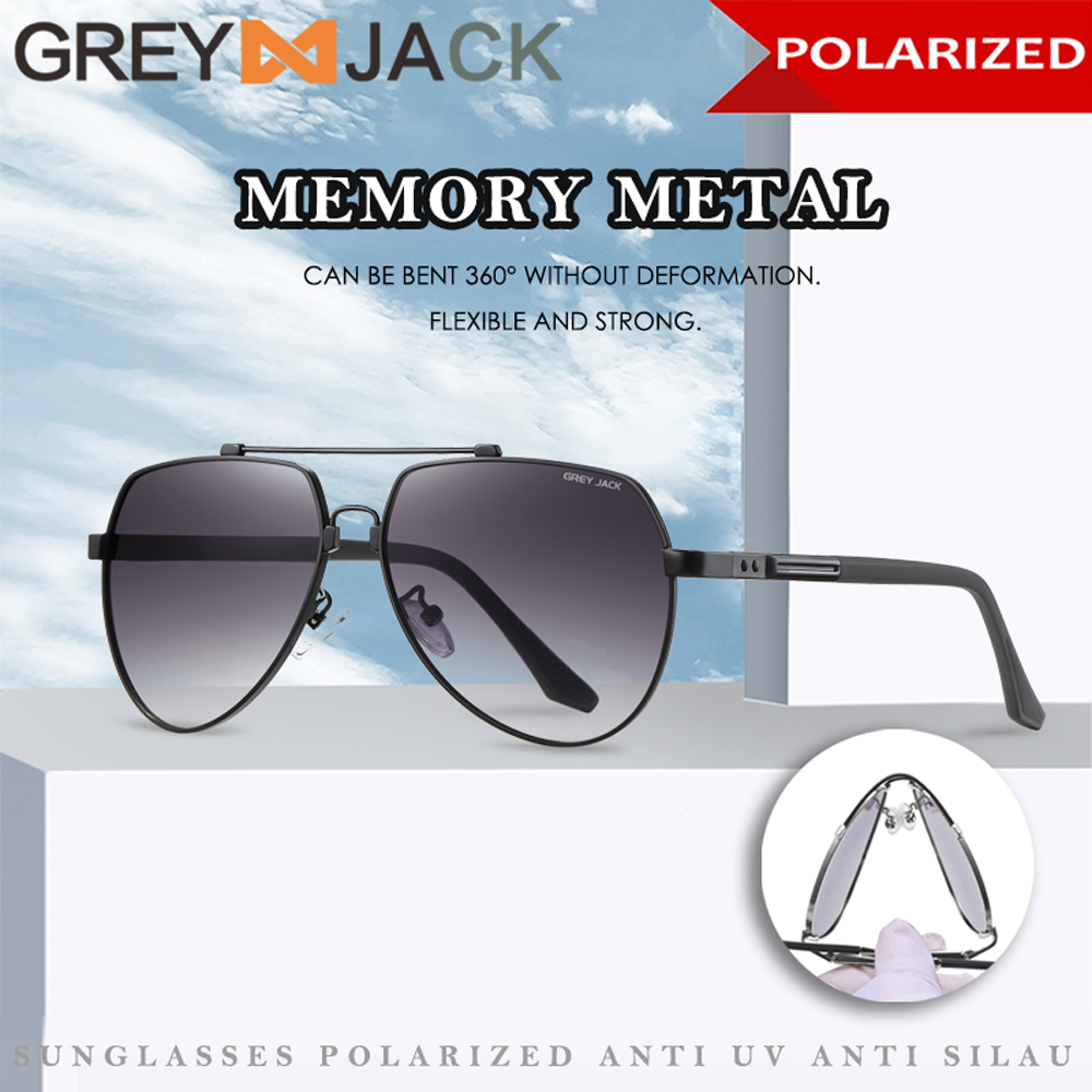 Jual Grey Jack Kacamata Hitam Sunglasses Polarized Anti Silau Uv