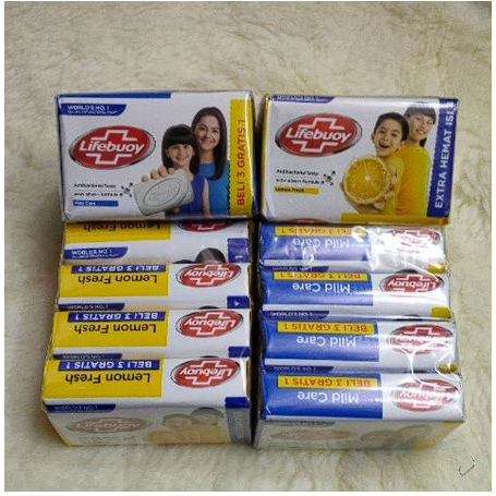 Jual Lifebuoy Lemon Fresh Soap Bar 110g 4 Pcs Shopee Indonesia