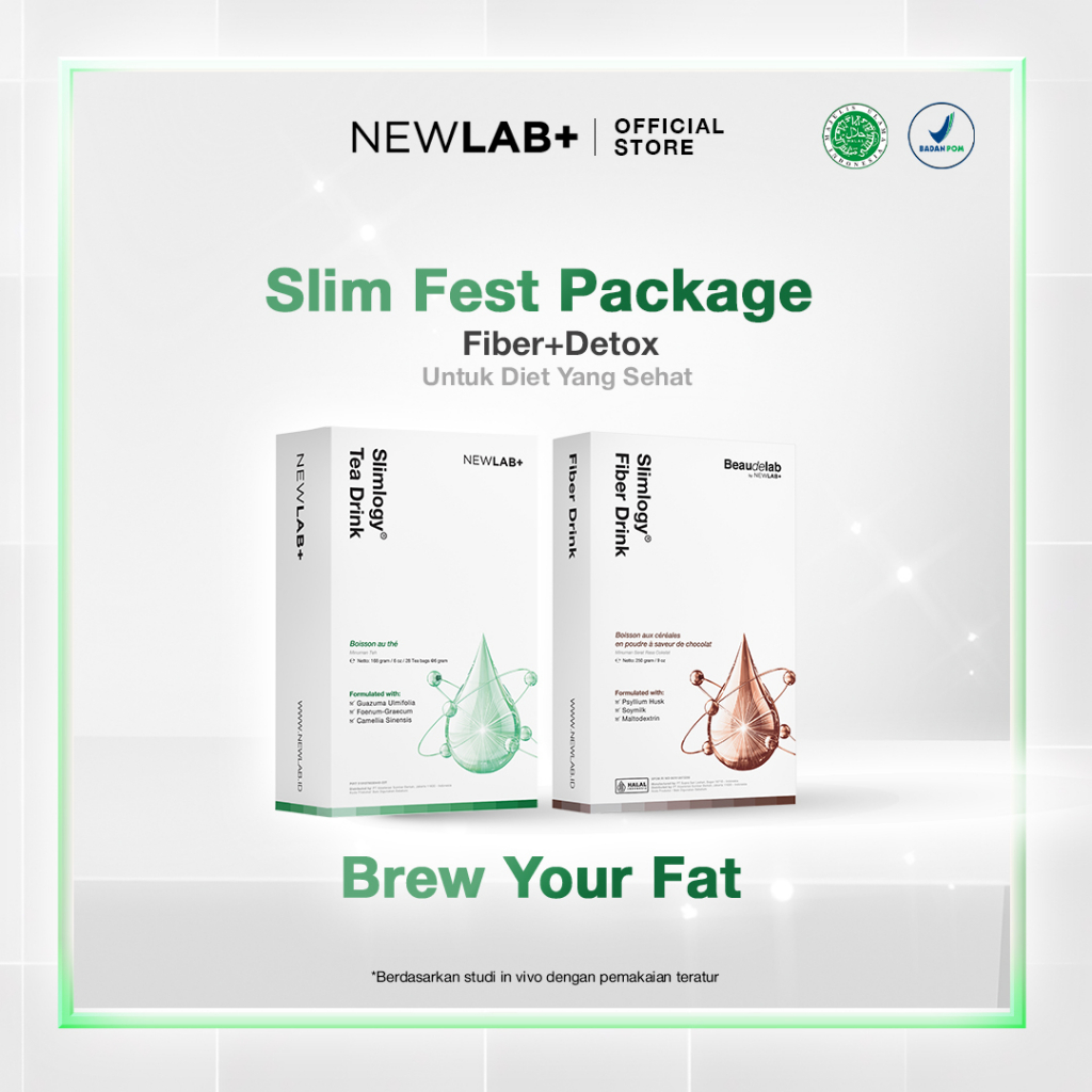 Jual Paket Bundling Slimming Package Newlab Fiber Drinknewlab