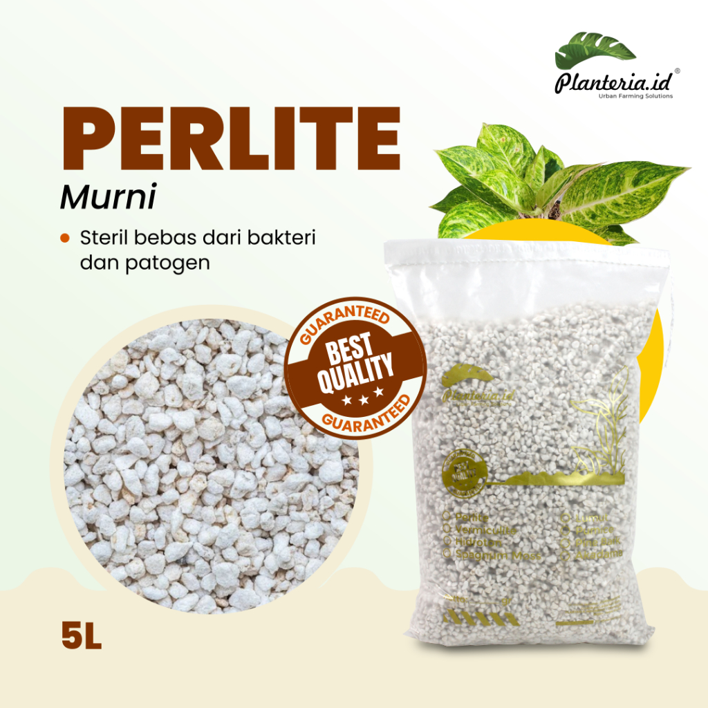 Jual Media Tanam Perlite Asli Original Premium Liter Shopee Indonesia