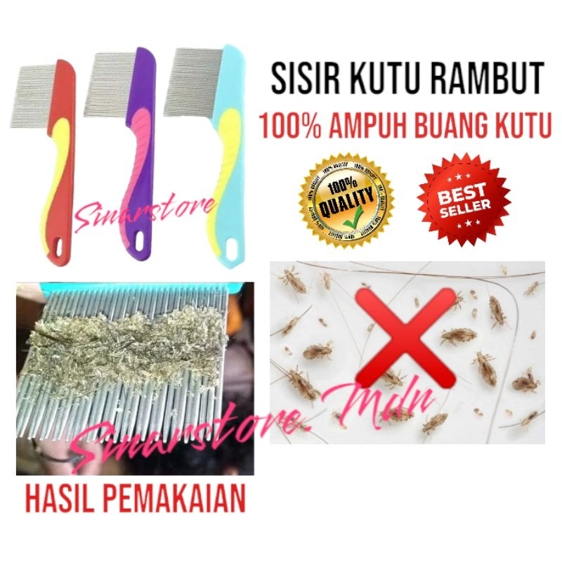 Jual Sisir Kutu Logam Serit Logam Kutu Dan Ketombe Gagang Panjang