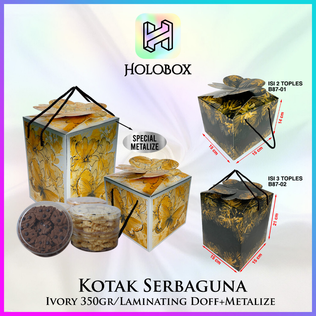 Jual Box Hampers Packaging Toples Kue Gr Kotak Lebaran Dus