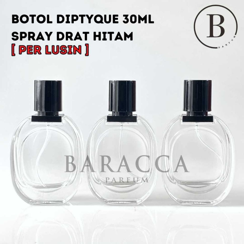 Jual Botol Parfum Diptyque Ml Drat Hitam Botol Parfum Oval Ml