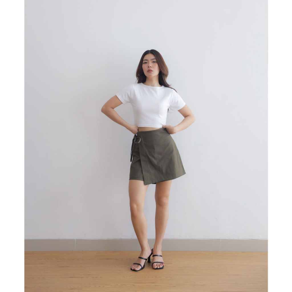 Jual JS1254 Chinos Skort Skort Celana Pendek Katun Shopee Indonesia