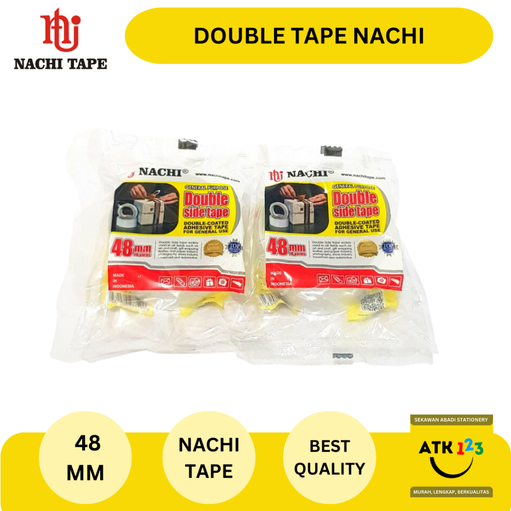 Jual Isolasi Double Tape Isolasi Bolak Balik Nachi Mm X Yards