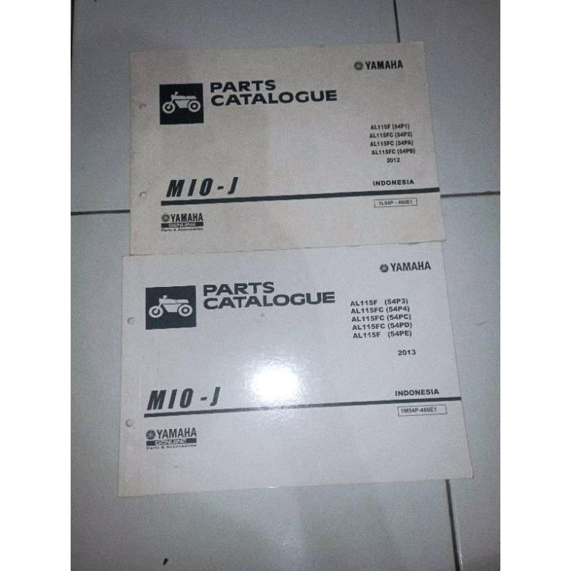 Jual Buku Part Catalog Yamaha Mio J Asli 100 Bukan Copy Shopee Indonesia