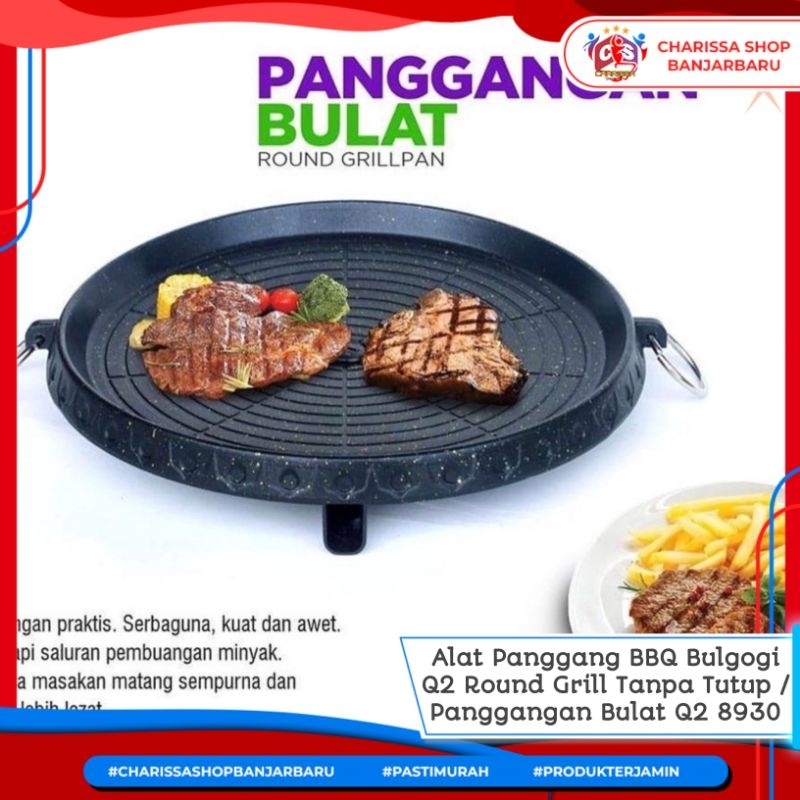 Jual Alat Panggang Bbq Bulgogi Q Round Grill Tanpa Tutup Panggangan