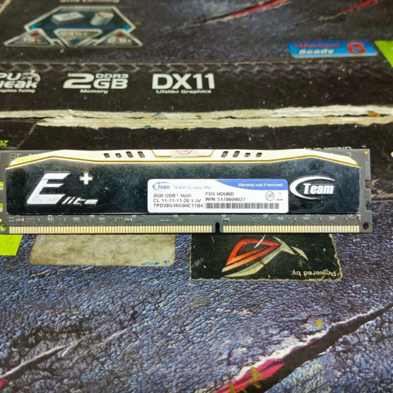 Jual Memory RAM Team Elite Plus 8gb DDr3 Pc12800 1600 MHz Shopee