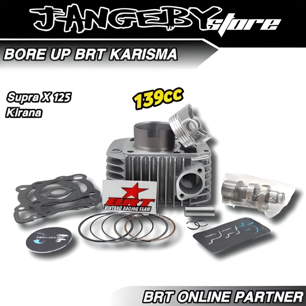 Jual Paket Bore Up Brt Karisma Supra X Kirana Cast Iron Shopee