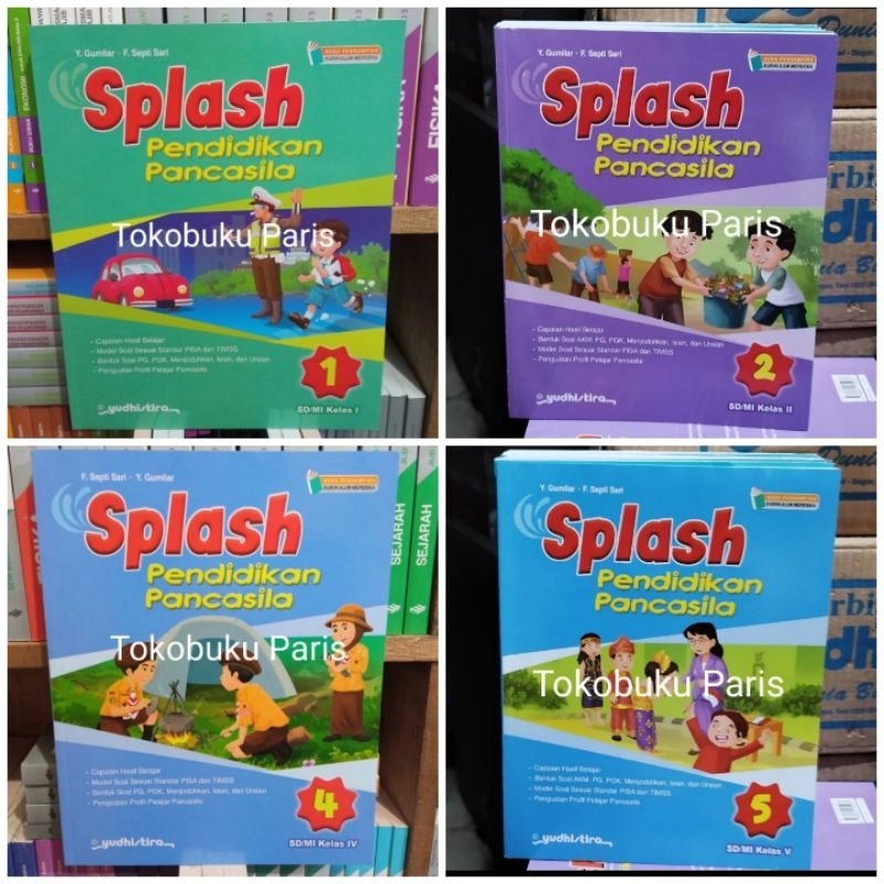 Jual ORI Buku Kerja SPLASH Pendidikan Pancasila PPKN Sd Mi Kelas 1 2 4