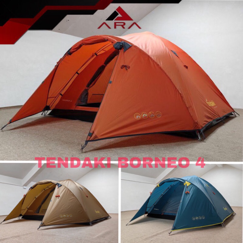 Jual Tenda Camping Tendaki Borneo Kapasitas Orang Double Layer