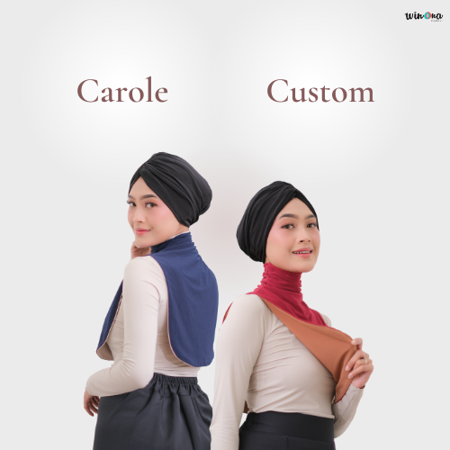 Jual Winonamodest Carole Turtleneck Custom Manset Leher Premium